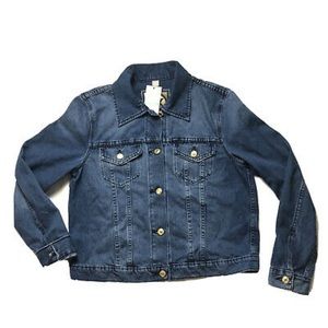 Michael Kors Riviera denim jacket size med NWT